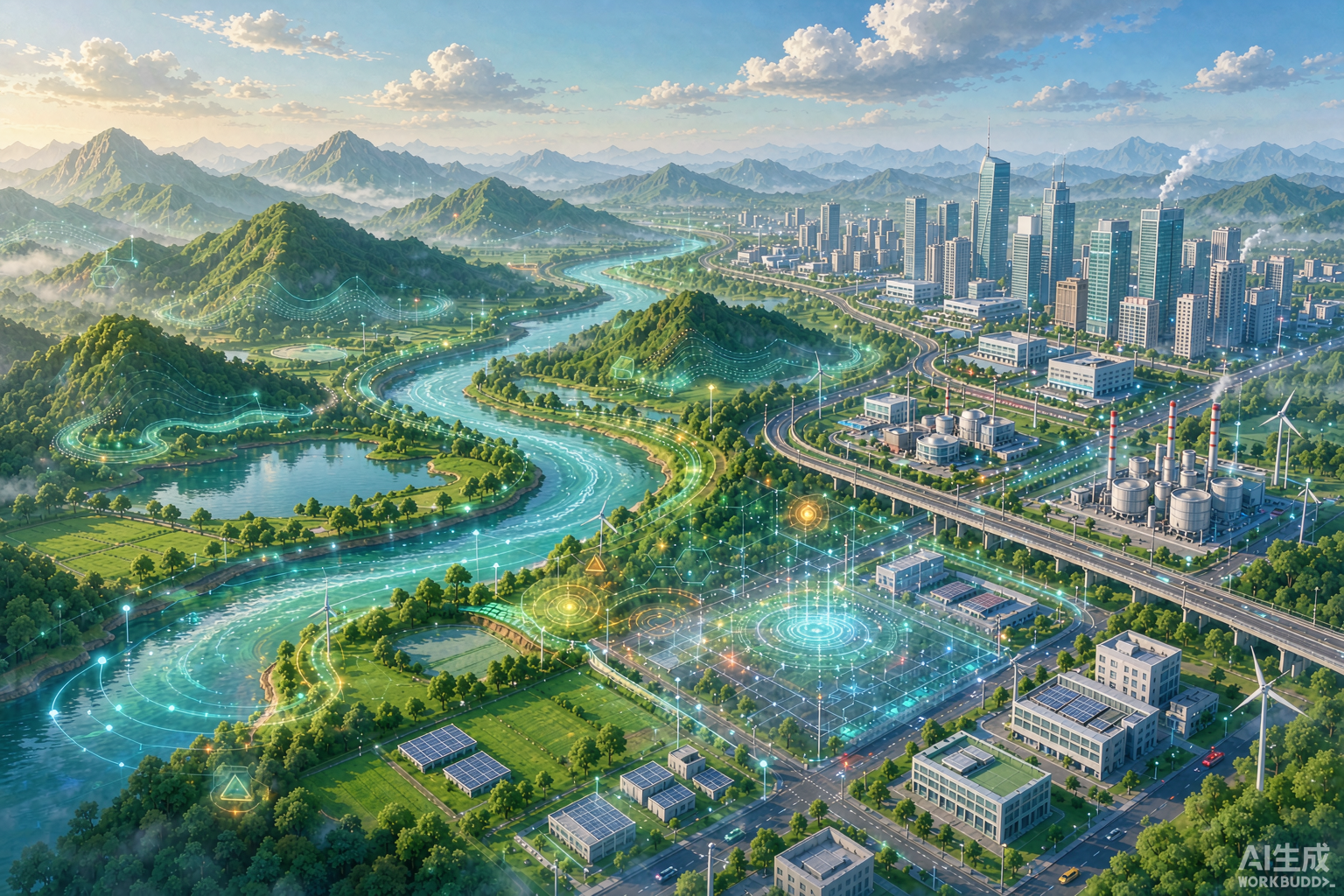 生态环境"一张图"监管：水气土协同治理的数字化实践